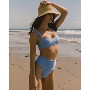 LSpace L*Space Blue Desi Bikini Bottom Anthropologie XS NWT